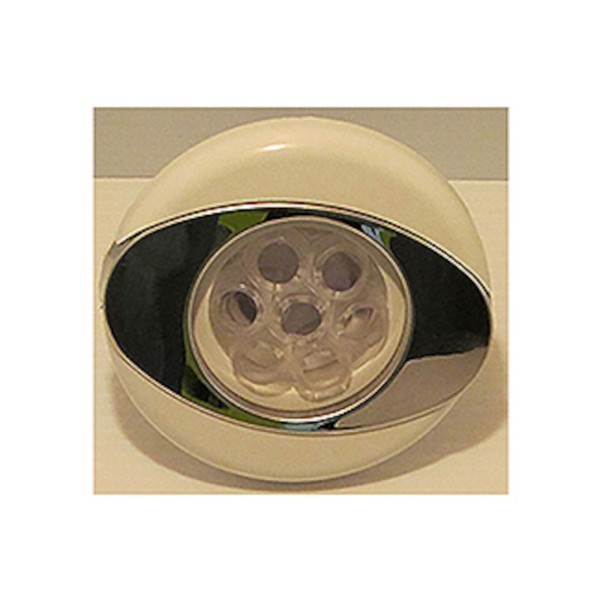 Jet, 2013, Poly Storm, Glo, Large Face, Massage, Threaded, Ovo Esc, White/Clear : 240-8030CW-8S