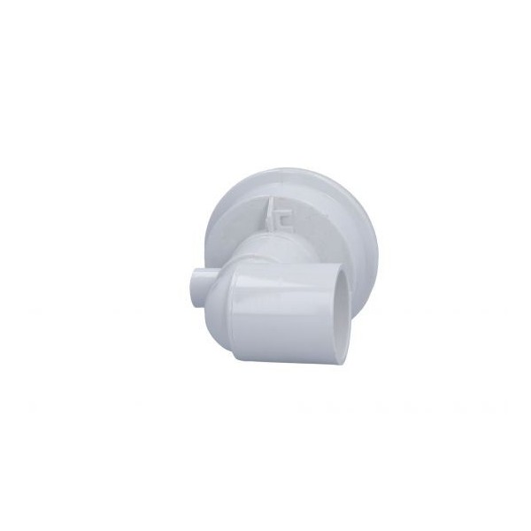 Jet Assembly, Waterway, Old Faithful, Directional, 1/2" Slip Air x 2" Slip Water, 90 Degree Body, 5-Scallop , White : 210-7440