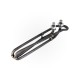 Heater Element, Flo-Thru, Double Bend, Titanium, M7, 3KW, 240V, 10" Immersion w/Swoop : 25-3024-TI