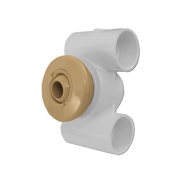 Jet Assembly, HydroAir Hydro-Jet, Standard, 1-1/2"S Water x 1-1/2"S Air, Bone : 10-5100-BON