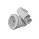 Jet Assembly, HydroAir Caged Freedom, Tee Body, 1"S Water x 1-1/2"S Air, White : 10-FS715AC