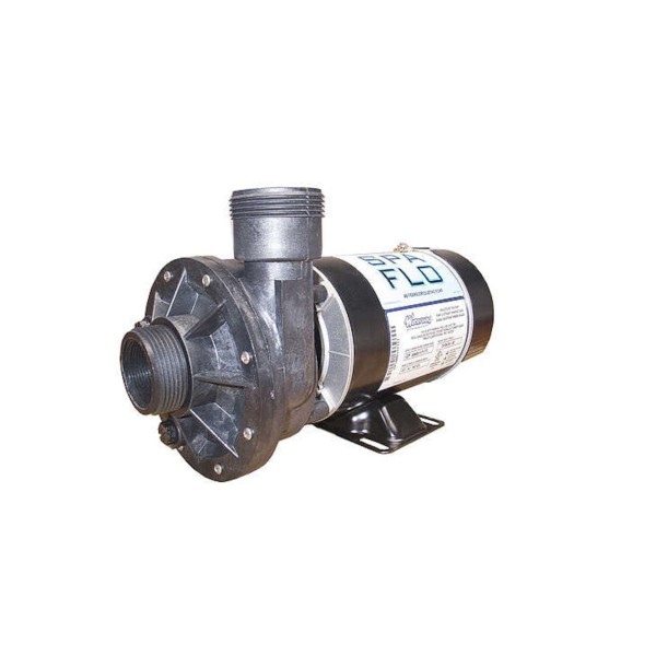 Pump, Waterway, Spa-Flo II, 2.0HP, 115/230V, 10.0/5.0 Amp, 1-Speed, 1-1/2"MBT, 48-Frame : 3410830-S0Z