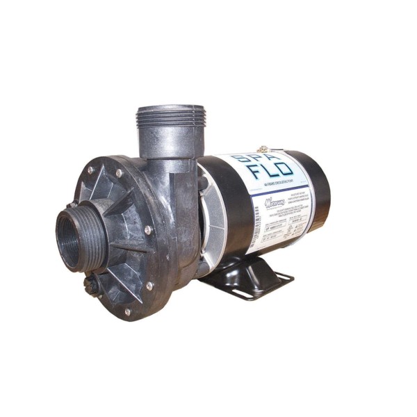 Pump, Waterway, Spa-Flo, 1.0HP, 115V, 12.0 Amp, 1-Speed, 1-1/2"MBT, 48-Frame : 3410410-S0Z