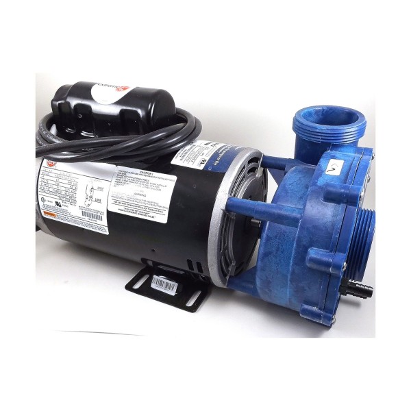 Pump, Gecko, 2018, 7Hp-230V-56Fr-1Spd, Blue W/E, 8Ft 4 Pin Amp, Unions : 07730005-2370
