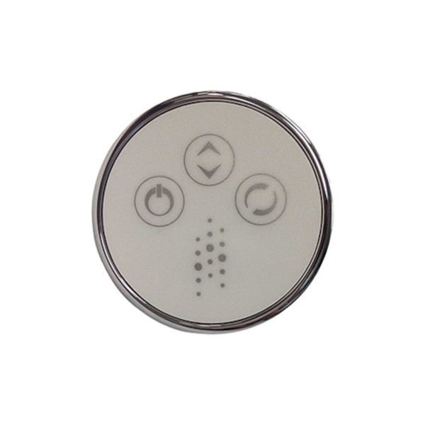 Spaside Control, CG Air Systems, TMS Round, 3-Button, For Variable Bath Pump, Chrome : CG-TMS3-KRCC03-CP