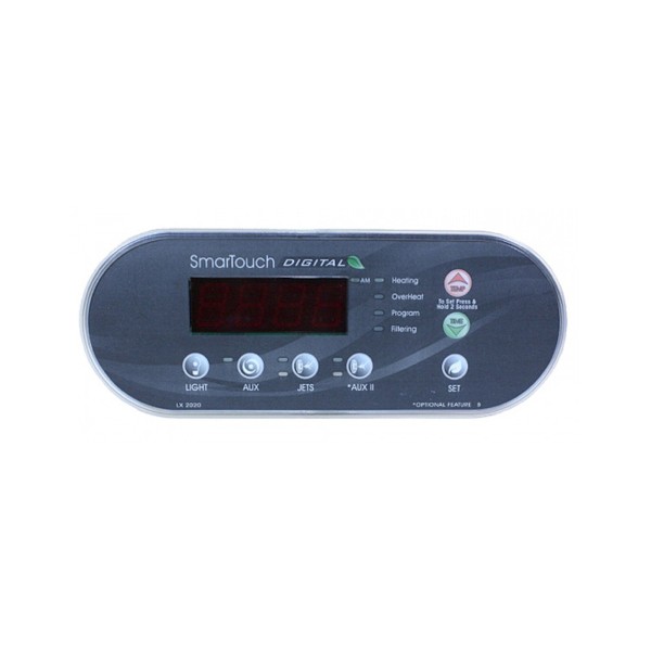 Spaside Control, ACC, Smarttouch LXP-2020, LCD, 6-Button, Light-Aux1-Jets-Aux2, Ribbon Cable : LXP2020