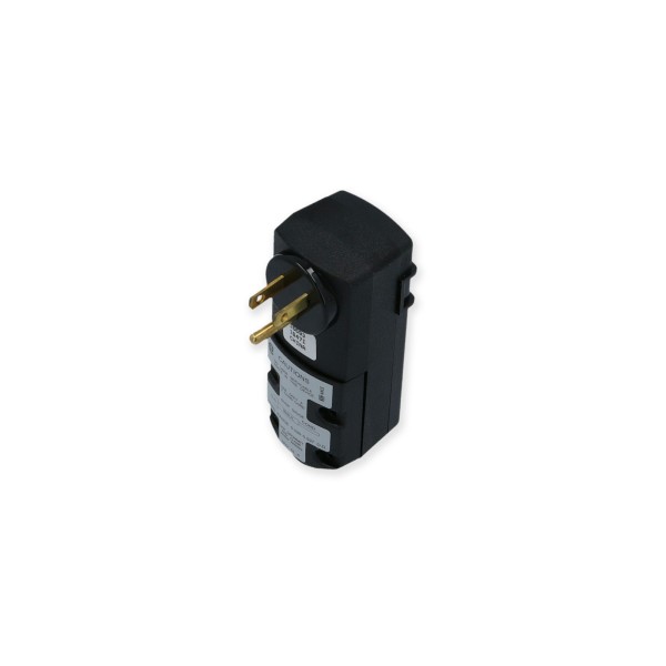 GFCI, Leviton, Cord End, 90Â°, 115V, 15 Amp, No Cord, Black : 16693