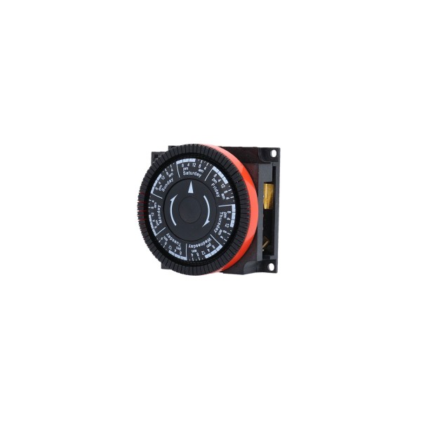 Time Clock, Diehl, 7 Day, 115V, 16A, SPST, ORANGE : TA4073
