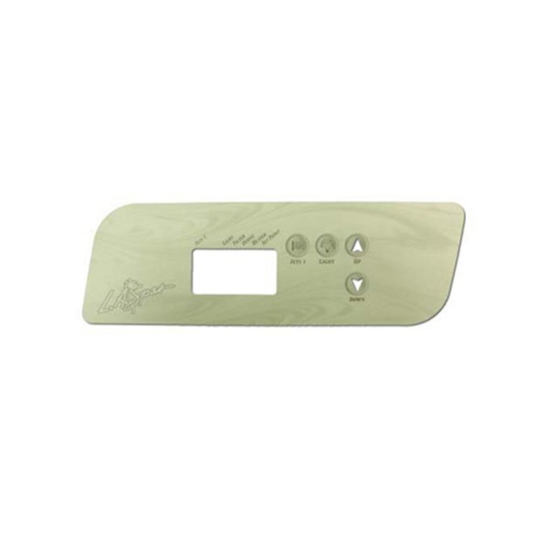 Overlay, Spaside, LA Spa Gecko TSC44, 4-Button, 1-Pump, No Blower, For PL49530 : PL49533