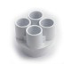 Manifold, PVC, Waterway, 1-1/2"S x 4 3/4"S Ports : 672-4670