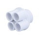 Manifold, PVC, Waterway, 1-1/2"S x 4 3/4"S Ports : 672-4670