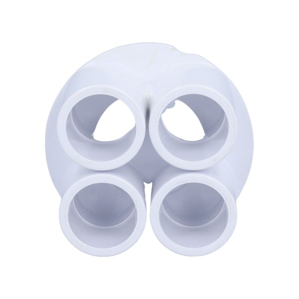 Manifold, PVC, Waterway, 1-1/2"S x 4 3/4"S Ports : 672-4670
