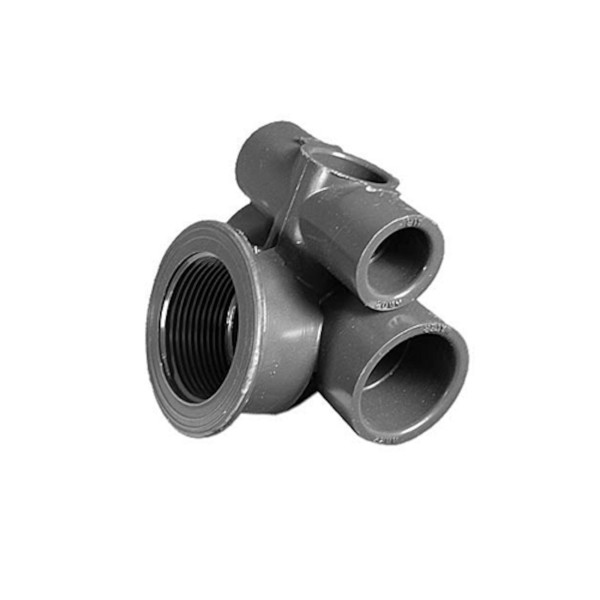 Jet Body,WATERW,STD Mini Jet,20mm Air X 32mm Water Tee Body 1-3/4"Hole : 222-5020