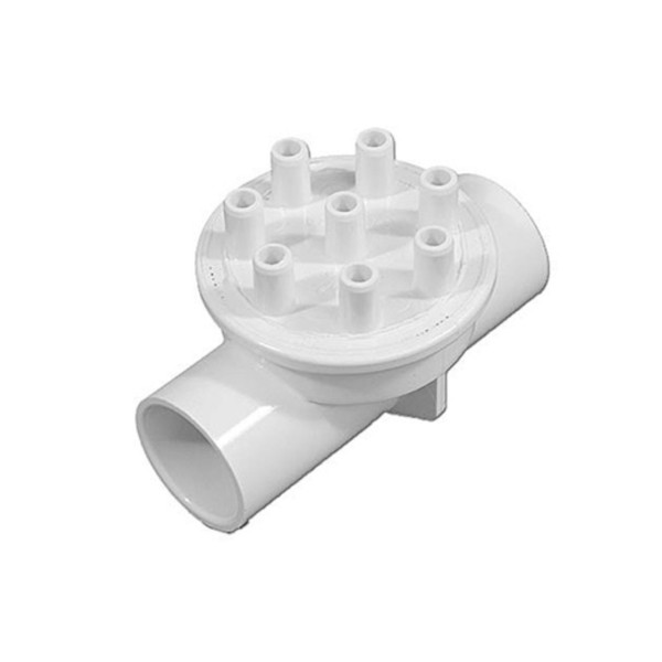 Manifold, PVC, Waterway, 1"S x 1"S x 8 3/8"SB Ports : 672-5070