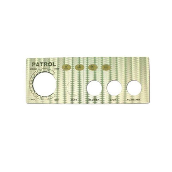 Overlay, Spaside, Presair Patrol, 4-Button, No Display, For S46010100 & S46010100-240 : 618-4