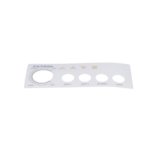 Overlay, Spaside, Presair Patrol, 4-Button, No Display, For S46010100 & S46010100-240 : 618-4