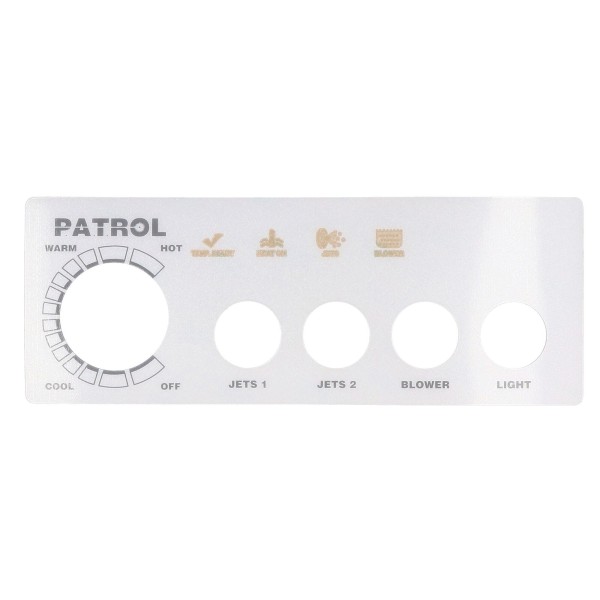 Overlay, Spaside, Presair Patrol, 4-Button, No Display, For S46010100 & S46010100-240 : 618-4