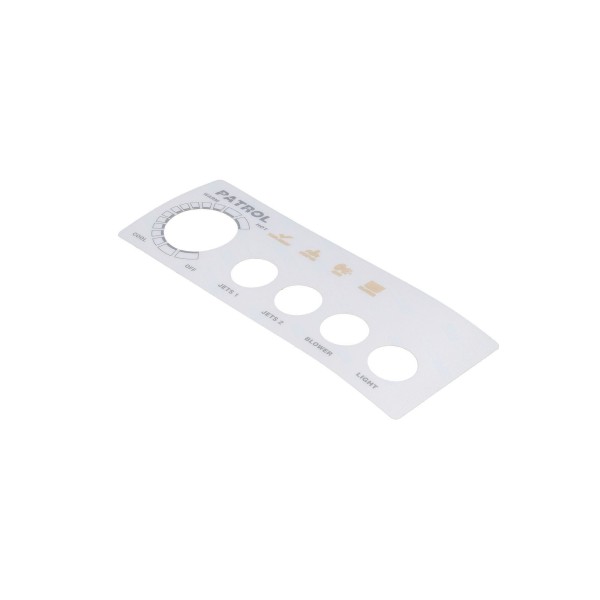 Overlay, Spaside, Presair Patrol, 4-Button, No Display, For S46010100 & S46010100-240 : 618-4