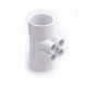 Manifold, PVC, Waterway, 2"S x 2"S x 4 1/2"S Ports : 672-4430