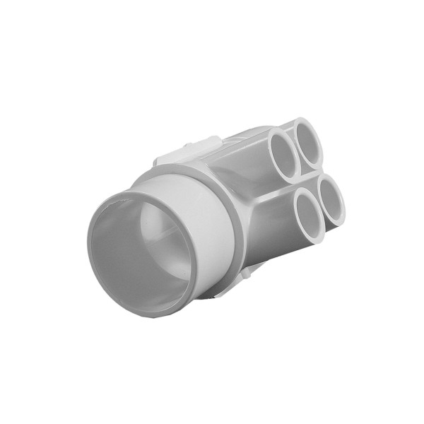 Manifold, PVC, Waterway, 2"S x 2"Spg x 4 1/2"S Ports : 672-4250
