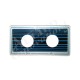 Overlay, Spaside, Spa Builders, Blue/Black, 2-Button, Air -Jets : 3-15-0055