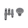 Air Injector, Waterway Multi-Body, 3/8" Barb, Gray : 670-2607