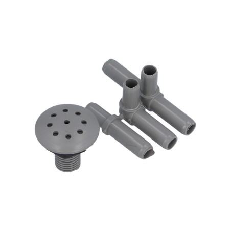 Air Injector, Waterway Multi-Body, 3/8" Barb, Gray : 670-2607