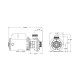 Pump, Aqua-Flo FMCP, 1.5HP, CD, 48-Frame, 2-Speed, 230V, 6.8/2.5A, 1-1/2"MBT, Unions : 02615005-1010