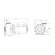 Pump, Aqua-Flo FMXP2, 2.0HP, SD, 48-Frame, 2-Speed, 230V, 8.4/3.0A, 2"MBT, Includes Unions : 06120500-2040