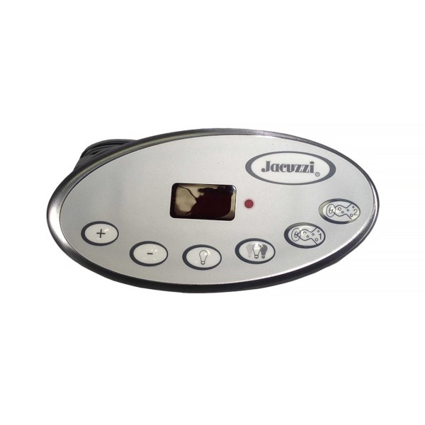 Spaside Control, Jacuzzi J-300, 2007-Plus, Oval, 6-Button, LED, Up-Down-Light-Light-Pump1-Pump2 : 2600-328