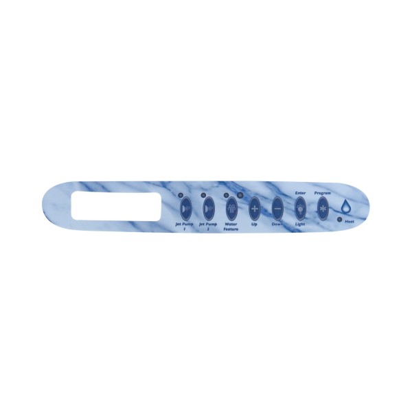 Overlay, Spaside, Dimension One Gecko TSC24, 7-Button, 3-Pump System, Black-Gray : 01560-368