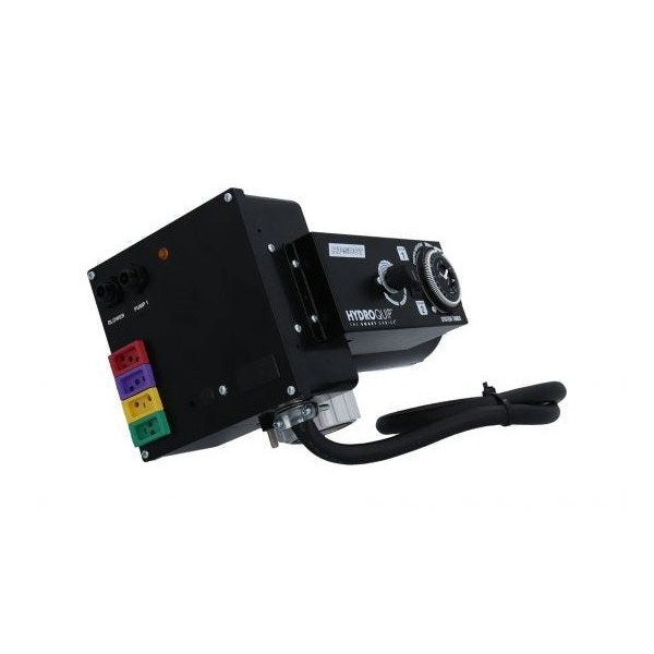 Control System, Air, HydroQuip CS500, 230V, 4.5kW, Pump1 120V, Blower 120V, Light 120V HOT, w/ Time Clock: CS-500T-C