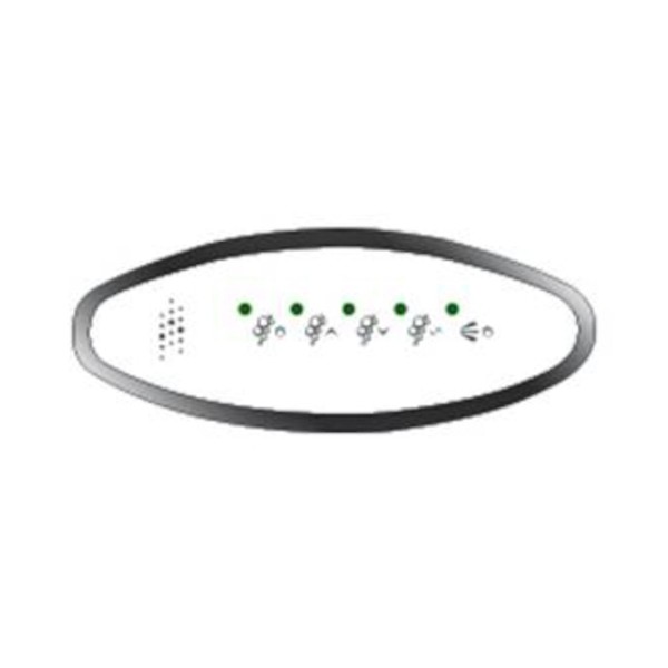 Topside:5Btn Led Oval-L-Chrome , Cg Air Cg+/Comb-L-Cp : CG+/COMB-L-CP