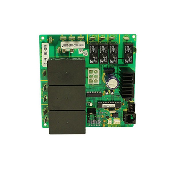 Circuit Board, Sundance / Jacuzzi, LX-10, Rev 3.54+, 1999 +, w/3 Big Relays, 1-Pump, w/Circ Pump : SD6600-286