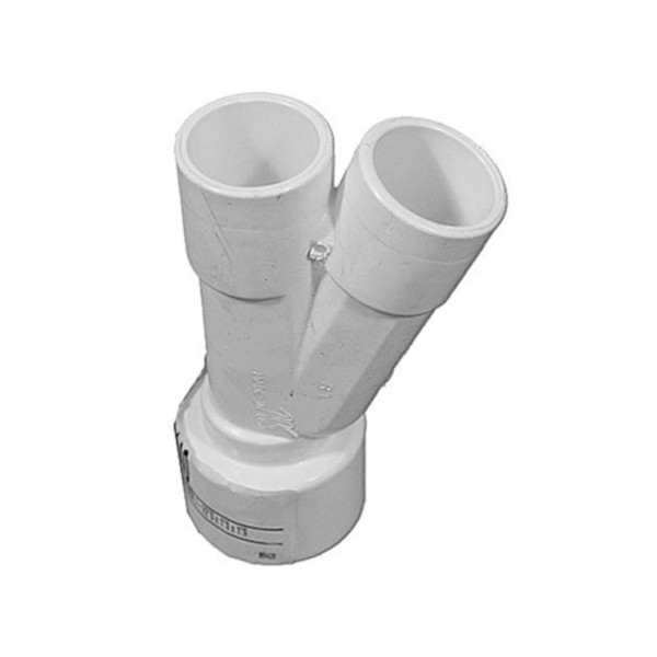 Fitting, PVC, Special Wye, 22.5°, 1-1/2"S x 1"S x 1"S : 413-4140