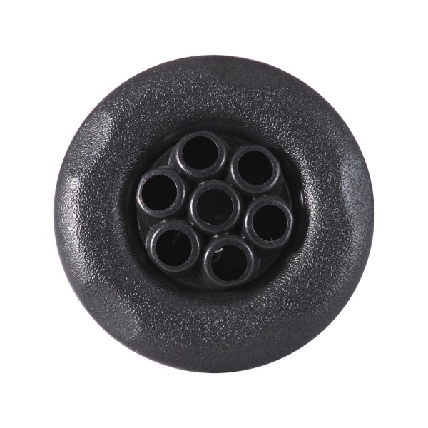 Jet Internal, Waterway Poly Storm, Massage, 4" Face, Smooth, 5-Scallop, Dark Silver : 212-8159-DSG