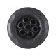 Jet Internal, Waterway Poly Storm, Massage, 4" Face, Smooth, 5-Scallop, Dark Silver : 212-8159-DSG