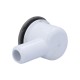 Drain, Waterway, 2"Face, 90°, 3/4"Barb, 1-1/4"Hole w/Cover, Gray : 640-0427