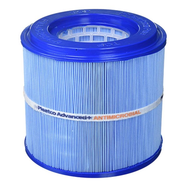 Filter Cartridge, Pleatco, Diameter: 8-1/4", Length: 6-7/8", Top: 4-1/16" Open, Bottom: 4-1/16" Open, 45 sq ft: PMA45-2004R-M