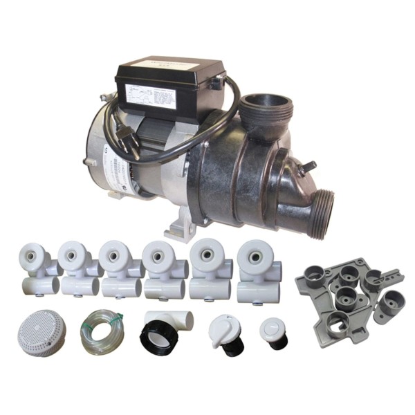 Plumbing Bath Kit, Slimline Wht W/3/4Hp Pump & Pump Stand : 3-80-5060