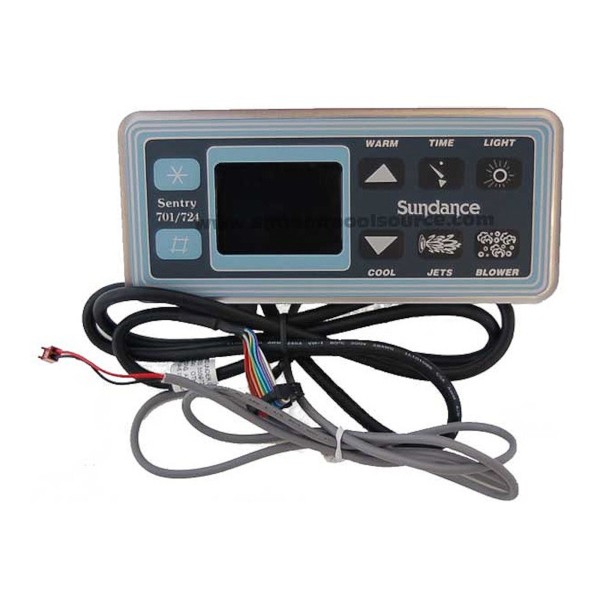 Spaside Control, Sundance, 701/724 Series, 6-Button, Warm-Time-Light, Cool-Jets-Blower : 6500-522