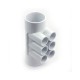 Manifold, PVC, Waterway, 2"S x 2"S x 6 3/4"S Ports : 672-4270