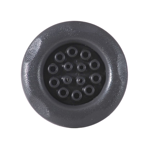 Jet Internal, Waterway Poly Storm, Gunite, Multi-Massage, 3-3/8" Face, Smooth, 5-Scallop, Dark Gray : 212-8271G-DK