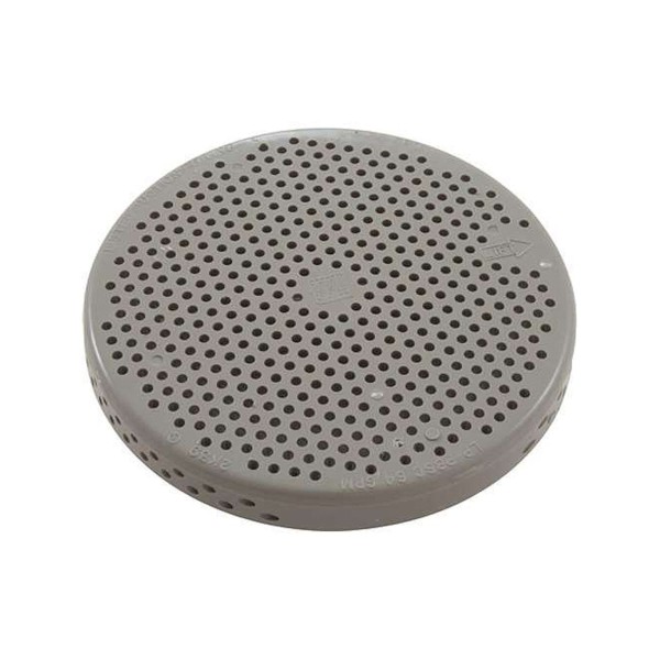 Suction Cover Assembly, Waterway Lo-Pro, 3-1/2" Diameter, w/ Snap-Catch Assembly, Gray : 643-4257
