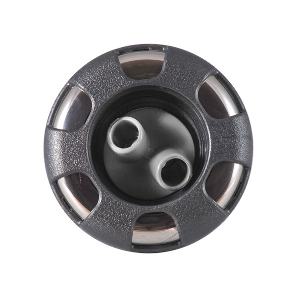 Jet Internal, Waterway Poly Storm II, Fixed, 3-3/8" Face, 6-Spoke, Dark Silver/Gray/Stainless : 212-3239DSG-7S