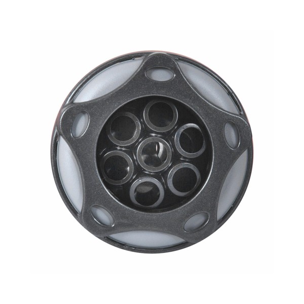 Jet Internal, Waterway Poly Storm, Gunite, Massage, 3-3/8" Face, Revo, Dark Silver/Gray : 212-3281-DSG7G
