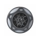 Jet Internal, Waterway Poly Storm, Gunite, Massage, 3-3/8" Face, Revo, Dark Silver/Gray : 212-3281-DSG7G