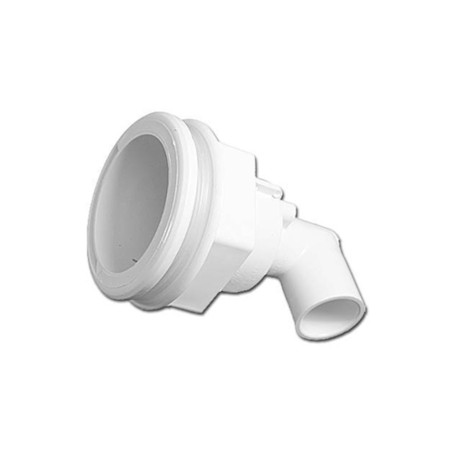 Body Assembly, Jet, Waterway Poly Storm, 3/4"S Water x 3/8"SB Air, 2-5/8" Hole Size w/ Gasket & Nut : 212-0410