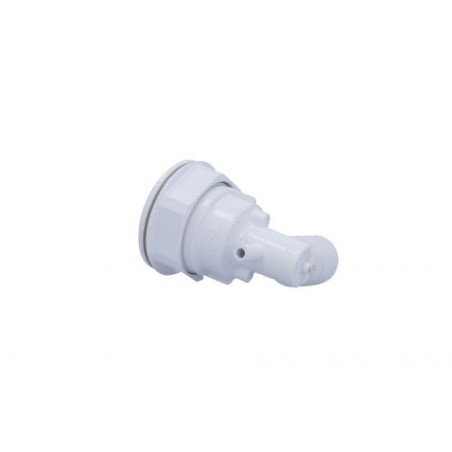 Body Assembly, Jet, Waterway Poly Storm, 3/4"S Water x 3/8"SB Air, 2-5/8" Hole Size w/ Gasket & Nut : 212-0410