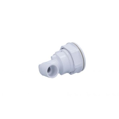 Body Assembly, Jet, Waterway Poly Storm, 3/4"S Water x 3/8"SB Air, 2-5/8" Hole Size w/ Gasket & Nut : 212-0410